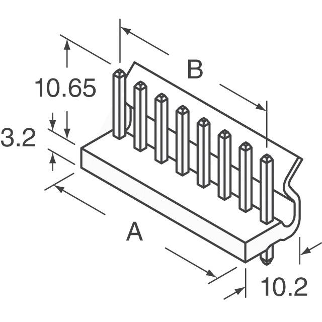 9652088 Molex  Headers Male Pins